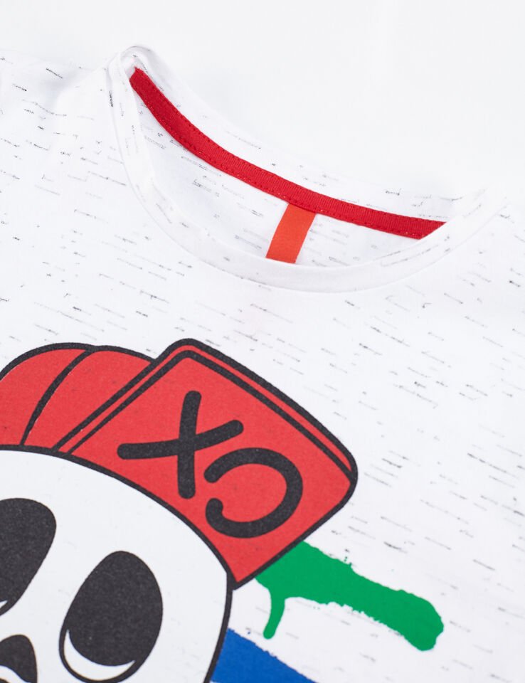 Xo Boom Erkek Çocuk T-shirt Kapri Şort Takım 3 Y - Beyaz Lacivert