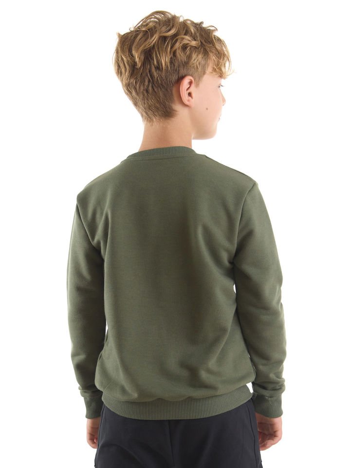 Dino Erkek Çocuk Haki Sweatshirt 5 Y - Haki