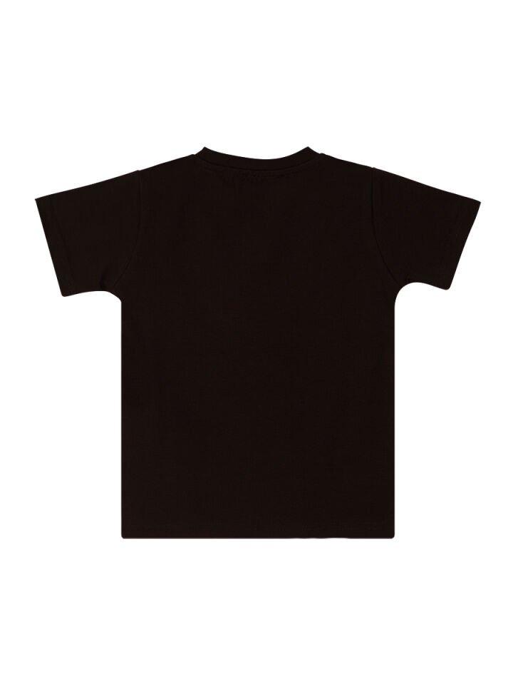 Stay Wild Erkek Çocuk T-Shirt Kapri Şort Takım 4 Y - Siyah, Turuncu