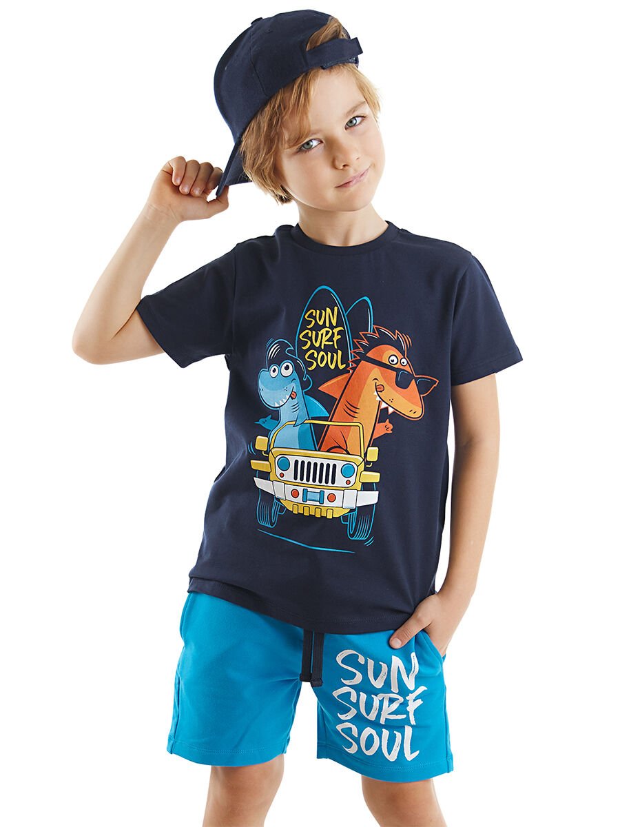 Shark Surf Erkek Çocuk T-shirt Şort Takım