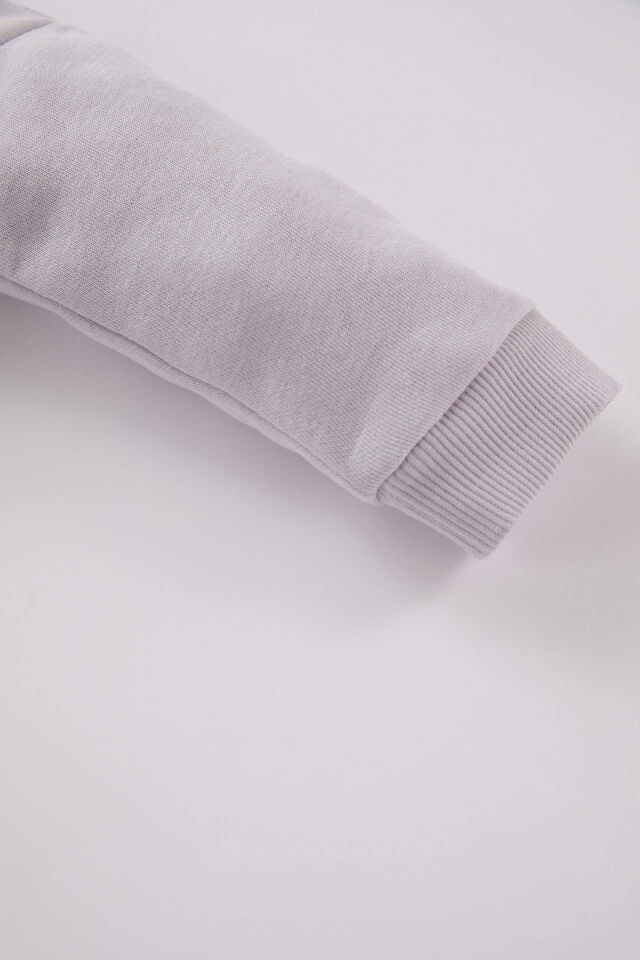 Kız Bebek Bebe Yaka Düğmeli İçi Yumuşak Tüylü Sweatshirt