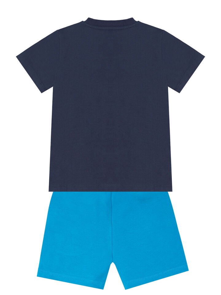 Shark Surf Erkek Çocuk T-shirt Şort Takım 7 Y - Mavi, Lacivert