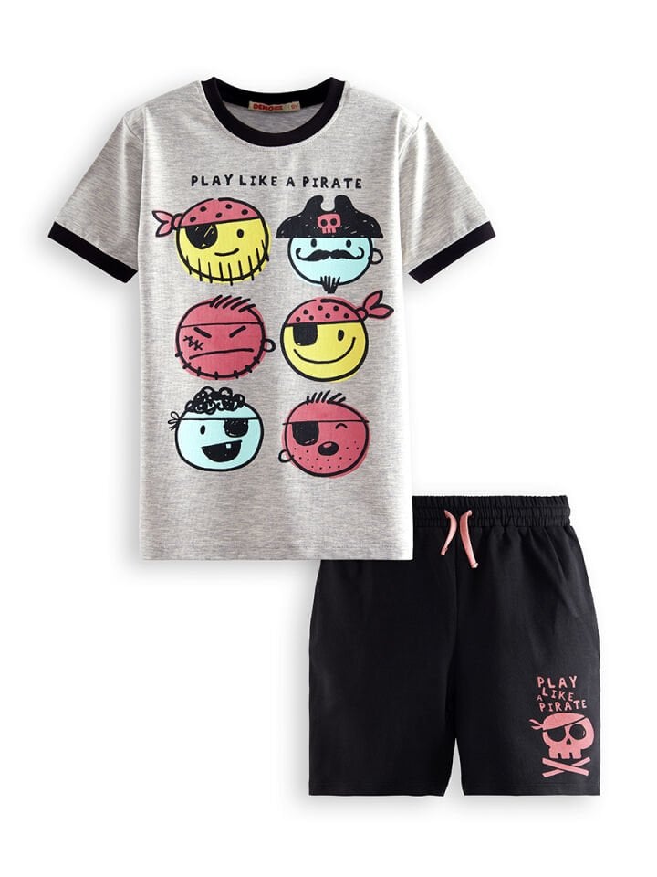 Pirate Erkek Çocuk T-shirt Şort Takım