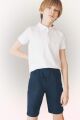 Erkek Çocuk Cepli Basic Düz Gabardin Şort