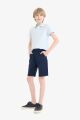 Erkek Çocuk Cepli Basic Düz Gabardin Şort