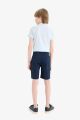 Erkek Çocuk Cepli Basic Düz Gabardin Şort