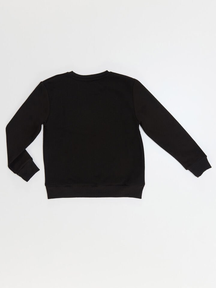 Uğurböceği Kız Çocuk Siyah Sweatshirt