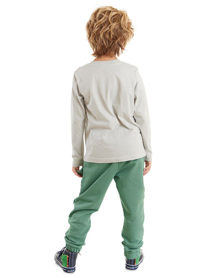 Canavar Kamyon Erkek Çocuk T-shirt Pantolon Takım 7 Y - Gri, Haki