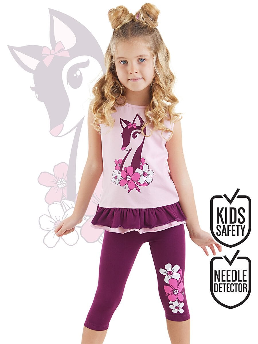 Ceylan Kız Çocuk Tunik Tayt Takım