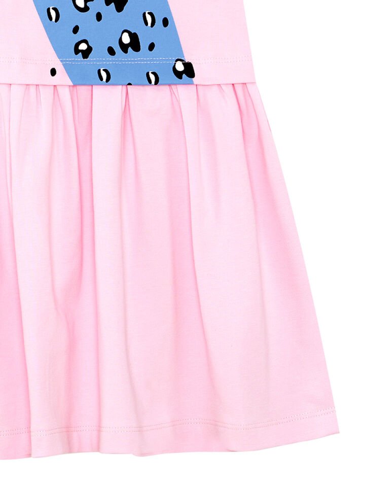 Muzip Kediler Kız Çocuk Elbise 3 Y - Pembe