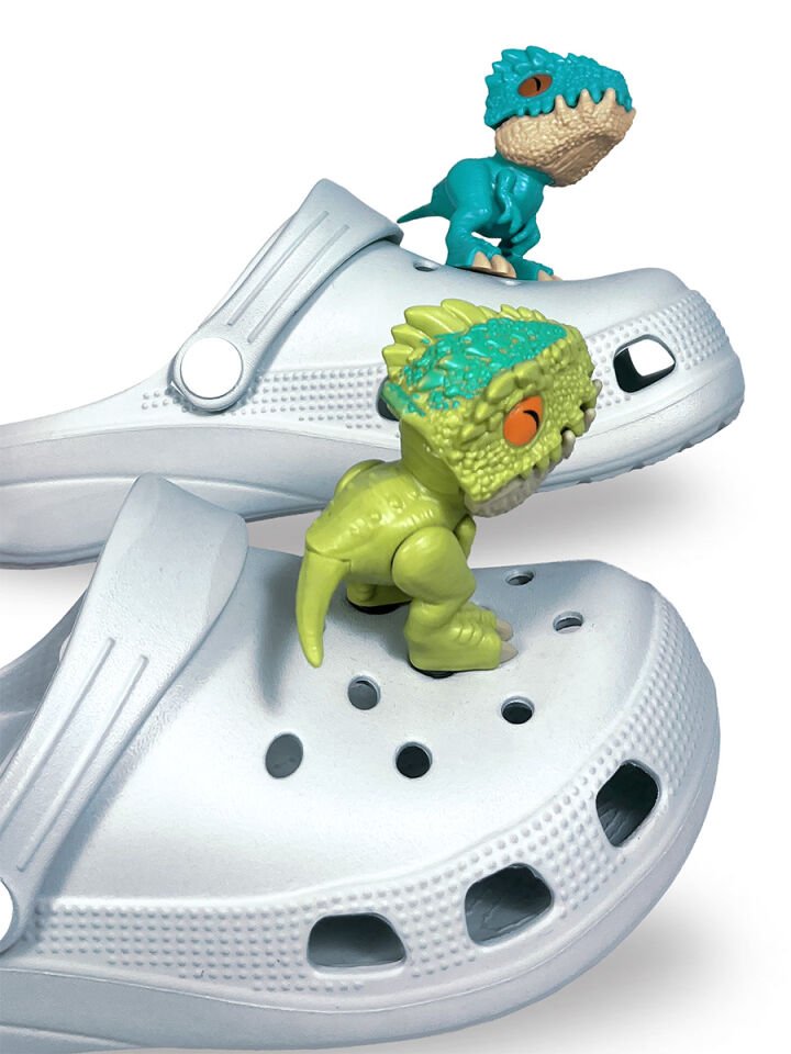 Dinozor Erkek Çocuk Terlik 26N - Gri