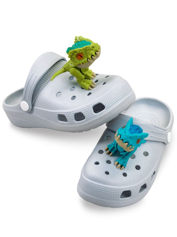 Dinozor Erkek Çocuk Terlik 26N - Gri