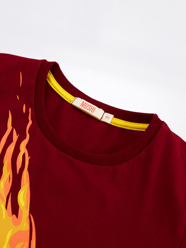 Play Game Erkek Çocuk T-shirt Kapri Şort Takım 4 Y - Bordo, Gri