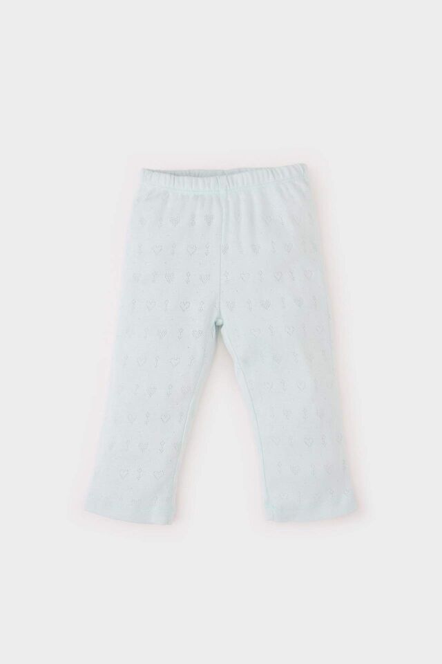 Kız Bebek Pijama Takımı Ribana Uzun Kollu Üst Beli Lastikli Uzun Alt