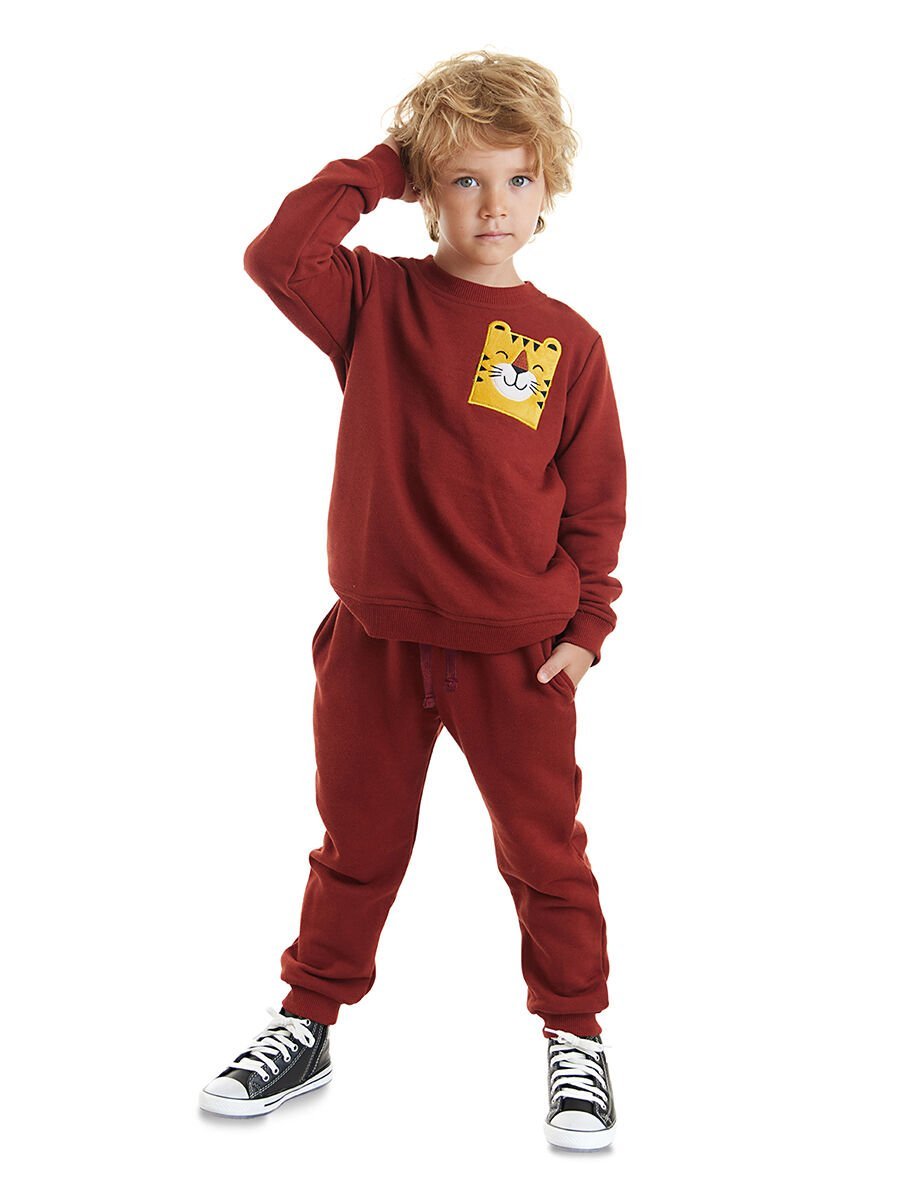 Tiger Erkek Çocuk Eşofman Takım 2 Y - Bordo