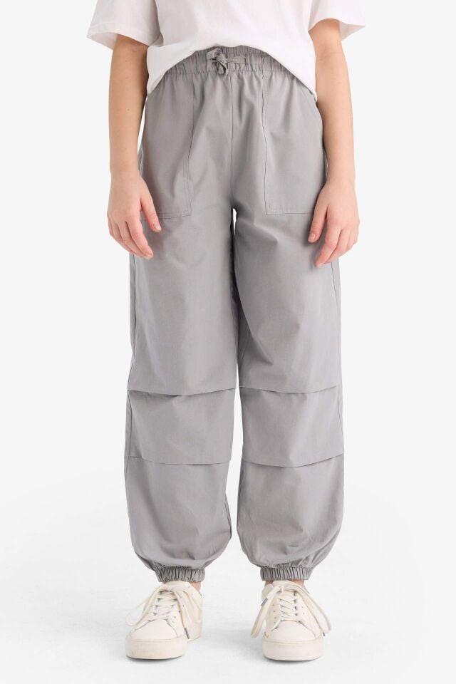 Kız Çocuk Paraşüt Jogger Paça Pantolon