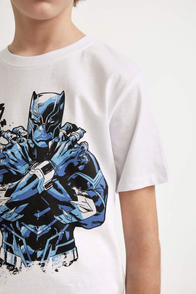 Erkek Çocuk Marvel Bisiklet Yaka Kısa Kollu Tişört