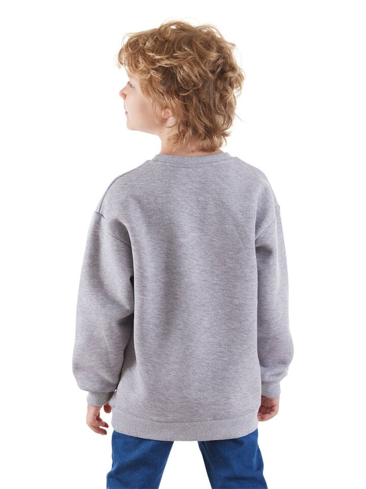Just Smile Erkek Çocuk Gri Sweatshirt 5 Y - Grey