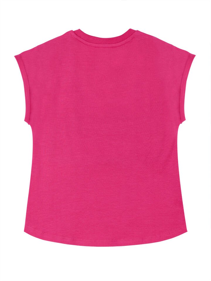 Unicorn Çantalı Kız Çocuk T-shirt Takım