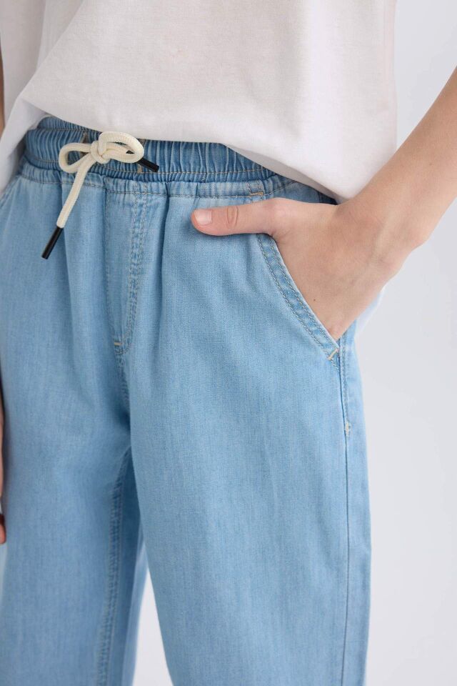 Erkek Çocuk Straight Fit Düz Paça Basic Düz Jean Pantolon
