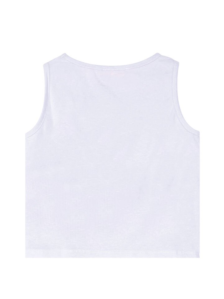 Ceylan Kız Çocuk T-shirt Dokuma Şort Takım 6 Y - Beyaz, Sarı