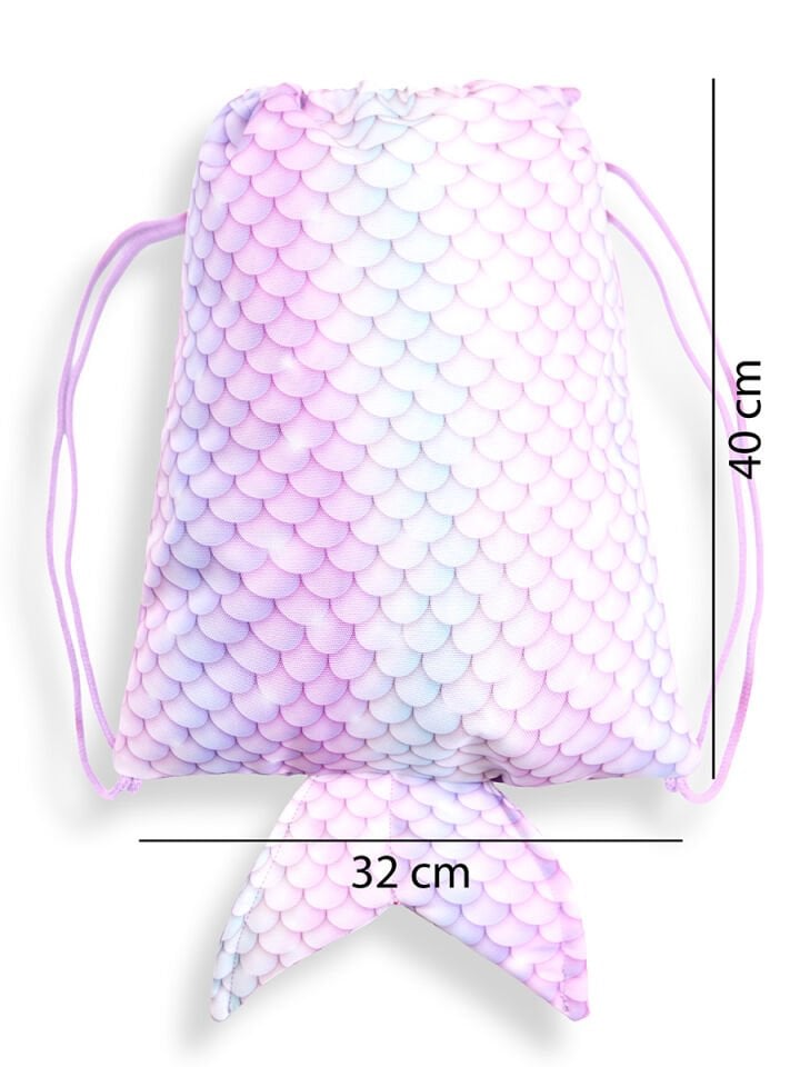 Denizkızı Kız Çocuk Pembe Sırt-Plaj Çantası