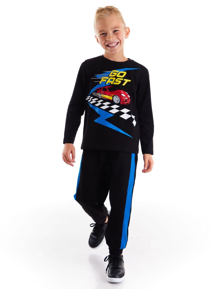 Go Fast Erkek Çocuk Pantolon Takım 9 Y - Siyah