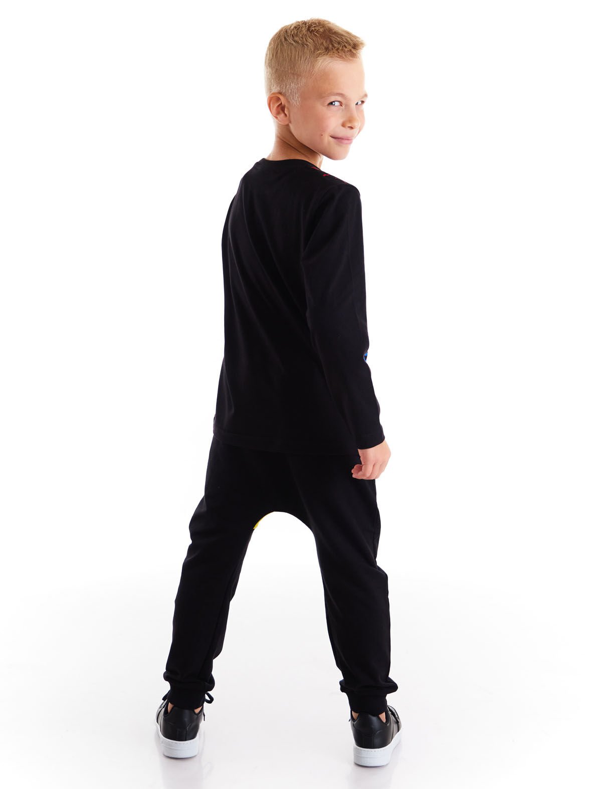 Hey Boom Erkek Çocuk T-shirt Pantolon Takım 10 Y - Siyah