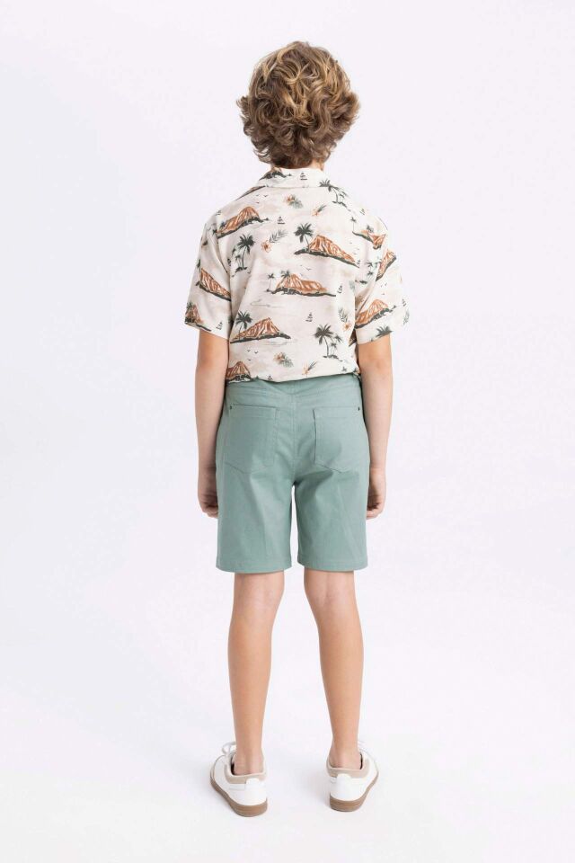 Erkek Çocuk Basic Düz Gabardin Şort