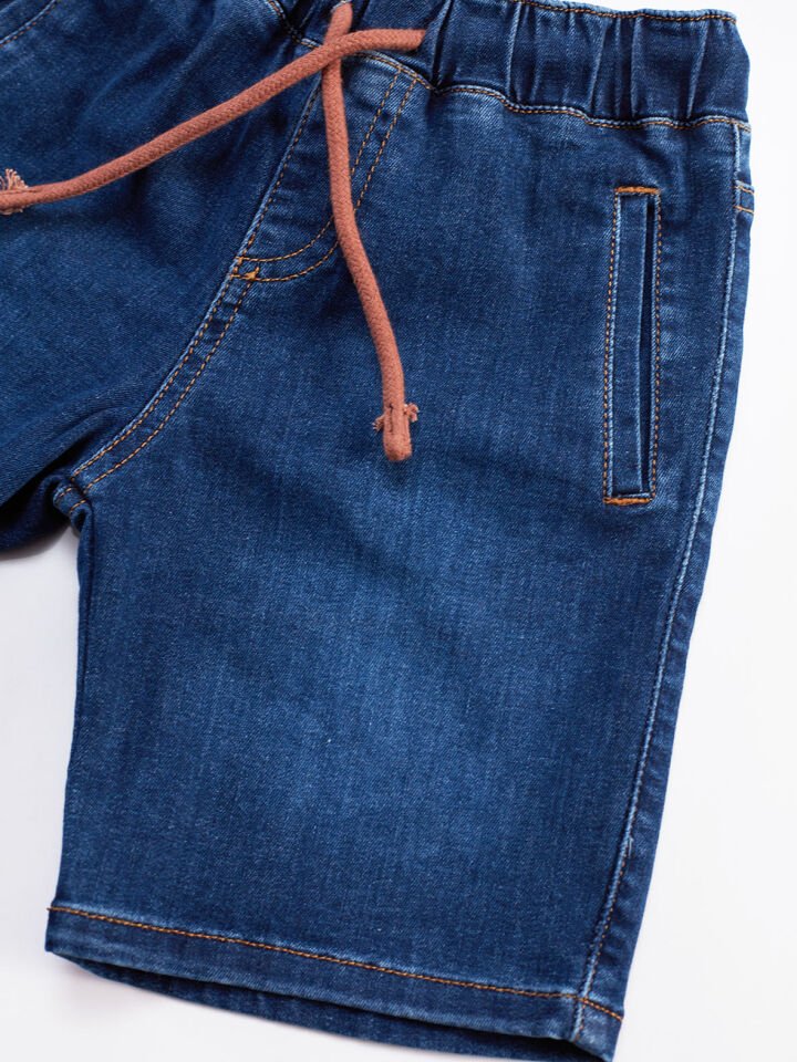 Dj Erkek Çocuk T-shirt Denim Şort Takım 5 Y - Kahverengi, Mavi