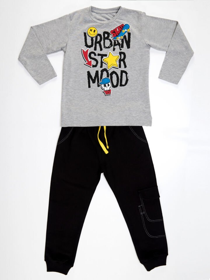 Şehir Yıldızı Erkek Çocuk T-shirt Pantolon Takım