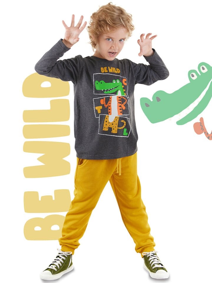 Be Wild Erkek Çocuk T-shirt Pantolon Takım