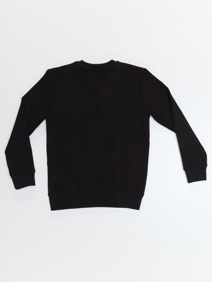 Kepçe Erkek Çocuk Siyah Sweatshirt