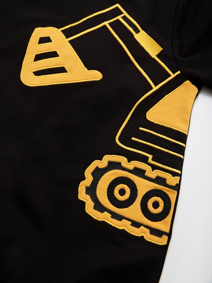 Kepçe Erkek Çocuk Siyah Sweatshirt