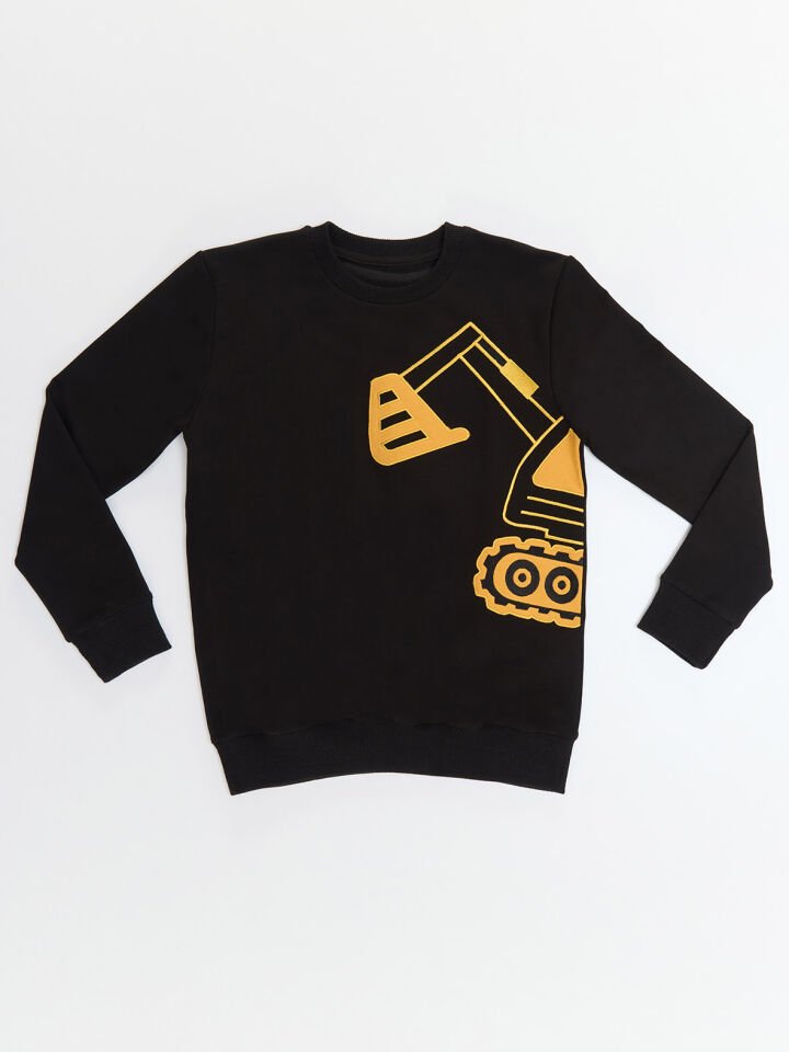 Kepçe Erkek Çocuk Siyah Sweatshirt 3 Y - Siyah