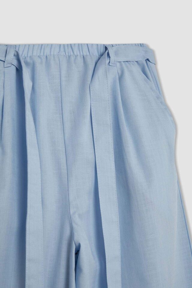 Kız Çocuk Wide Leg Geniş Bol Paça Pamuklu Pantolon
