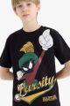 Erkek Çocuk Looney Tunes Bisiklet Yaka Kısa Kollu Tişört