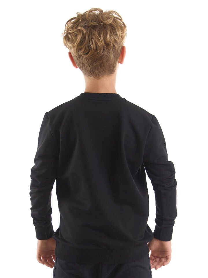 Kepçe Erkek Çocuk Siyah Sweatshirt 7 Y - Siyah