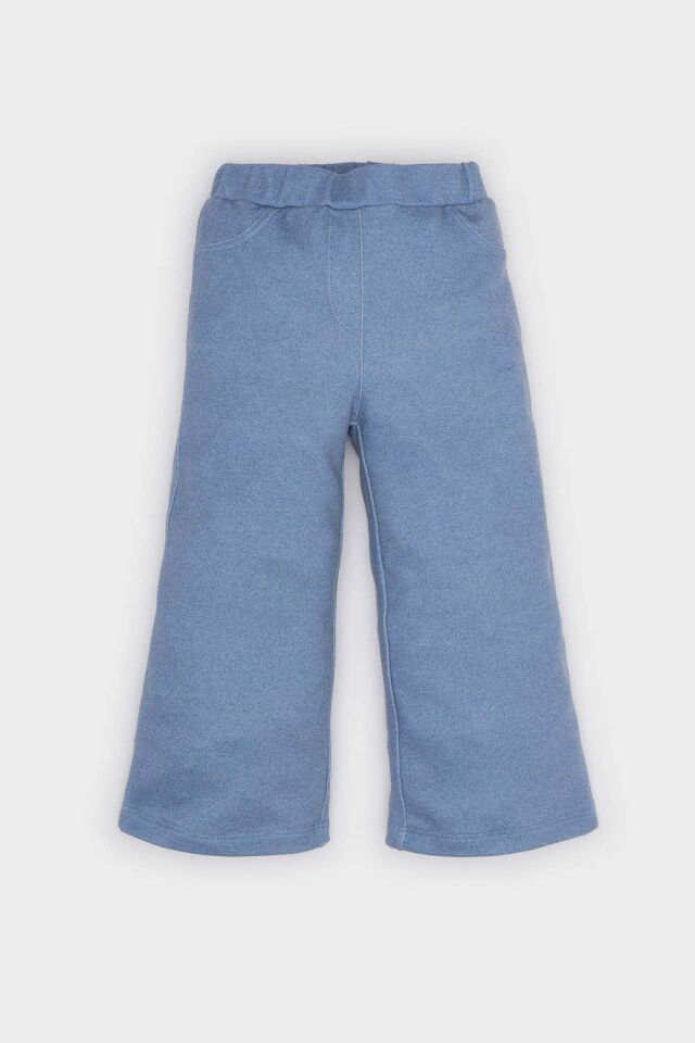 Kız Bebek Wide Leg Jean Görünümlü Pantolon