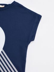 Star Cat Kız Çocuk T-shirt Tayt Takım 3 Y - Lacivert, Pembe