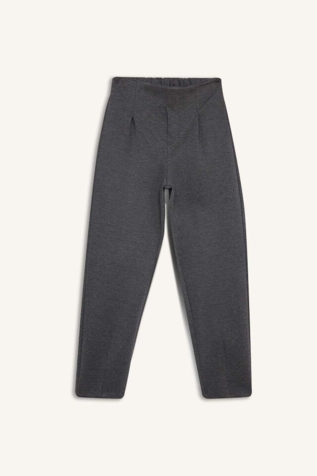 Kız Çocuk Baskılı Beli Paçası Lastikli Jogger Eşofman Altı