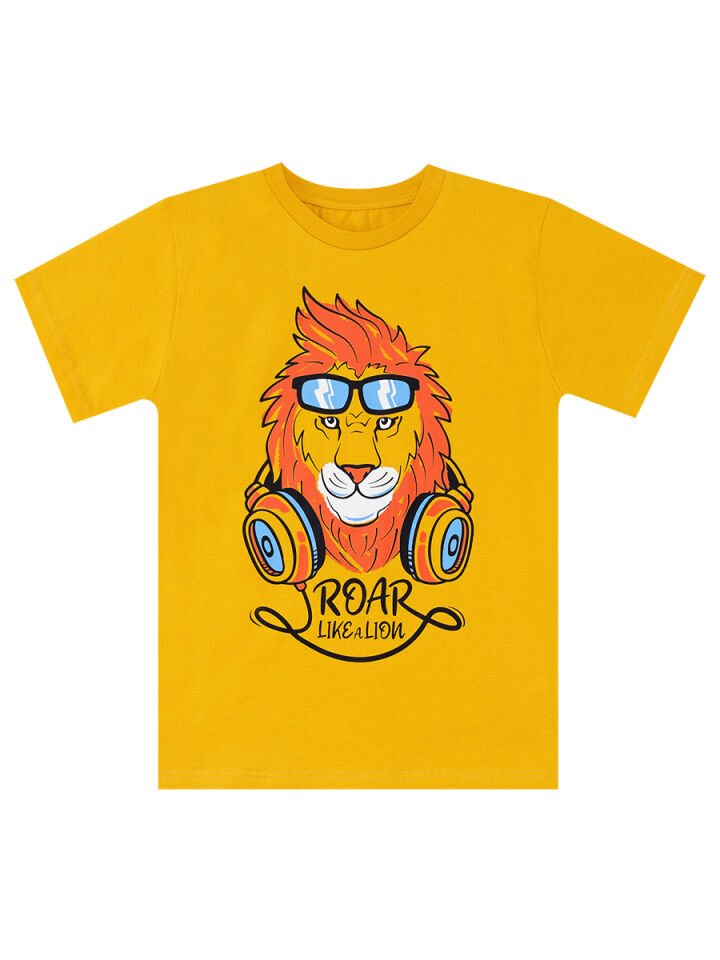 Arslan Erkek Çocuk T-shirt Kapri Şort Takım