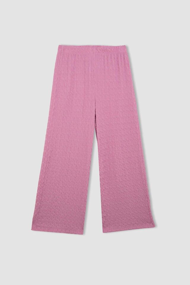 Kız Çocuk Wide Leg Geniş Bol Paça Bürümcük Pantolon