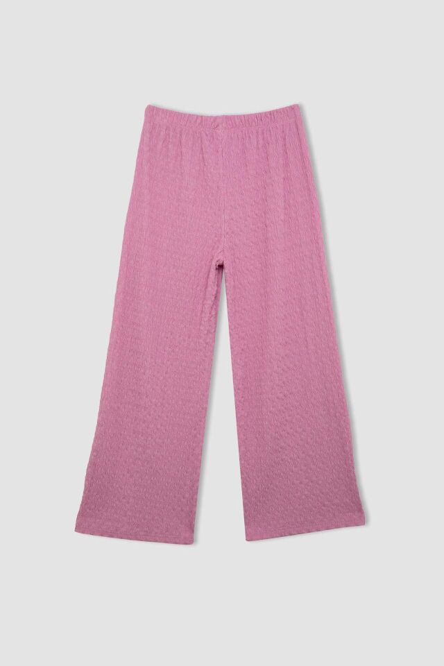 Kız Çocuk Wide Leg Geniş Bol Paça Bürümcük Pantolon