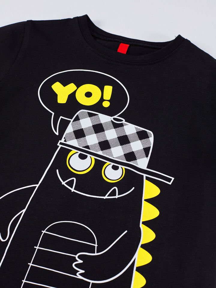 Yo Dino Erkek Çocuk T-shirt Şort Takım