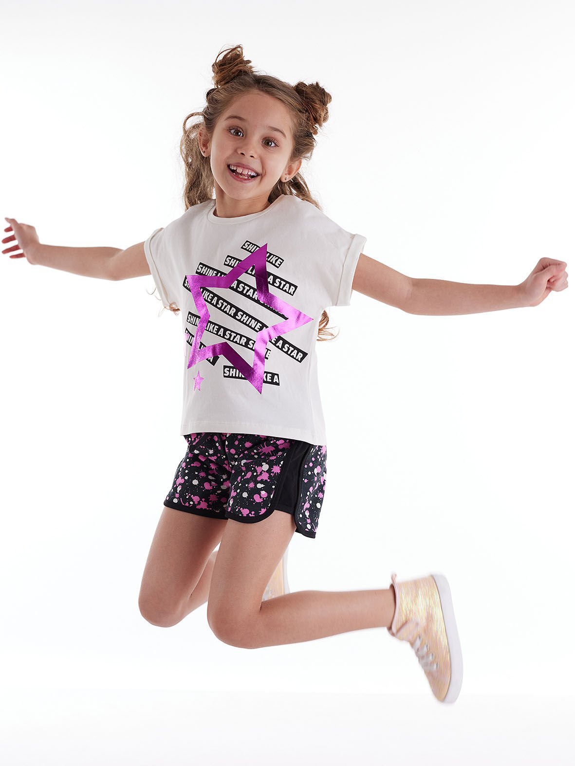 Splash Star Kız Çocuk T-shirt Şort Takım