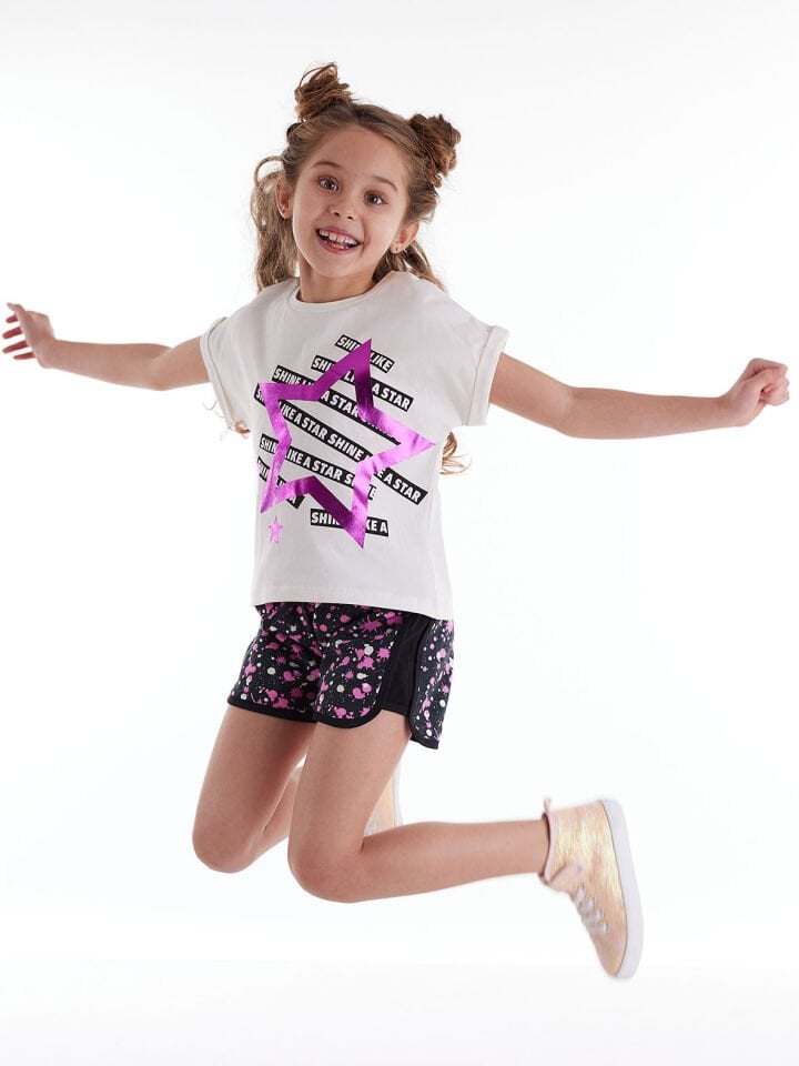 Splash Star Kız Çocuk T-shirt Şort Takım
