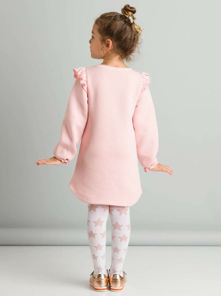 Cute Donut Kız Çocuk Elbise 4 Y - Pembe