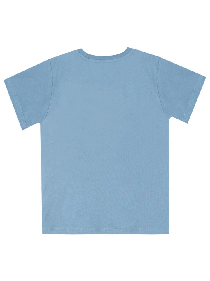 Uçak Erkek Çocuk T-shirt Kapri Şort Takım 9 Y - Mavi