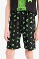Erkek Çocuk Minecraft Pijama Takımı Kısa Kollu Üst Beli Lastikli Şort